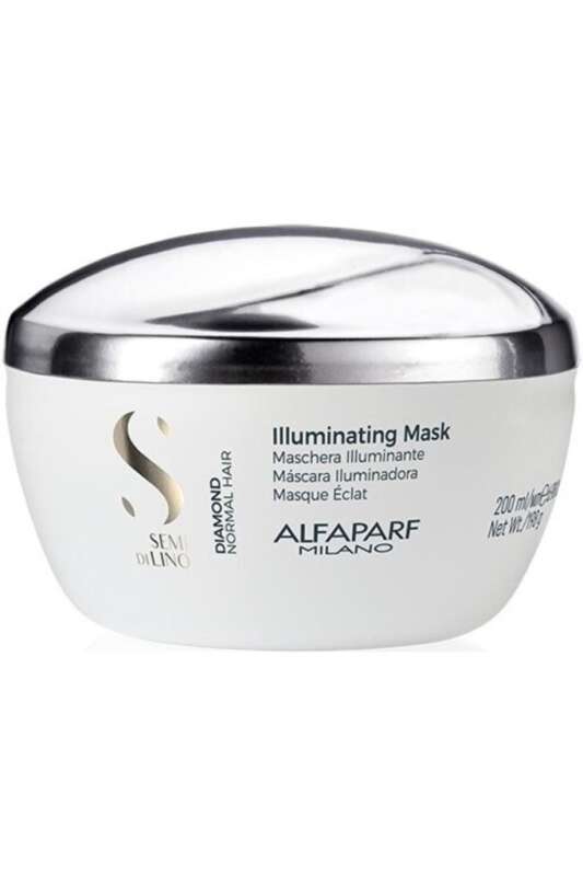 Alfaparf Semi Di Lino Diamond Illuminating Parlatıcı Maske 200ml | Normal Saçlar İçin Işıltı Veren Besleyici Maske - 1