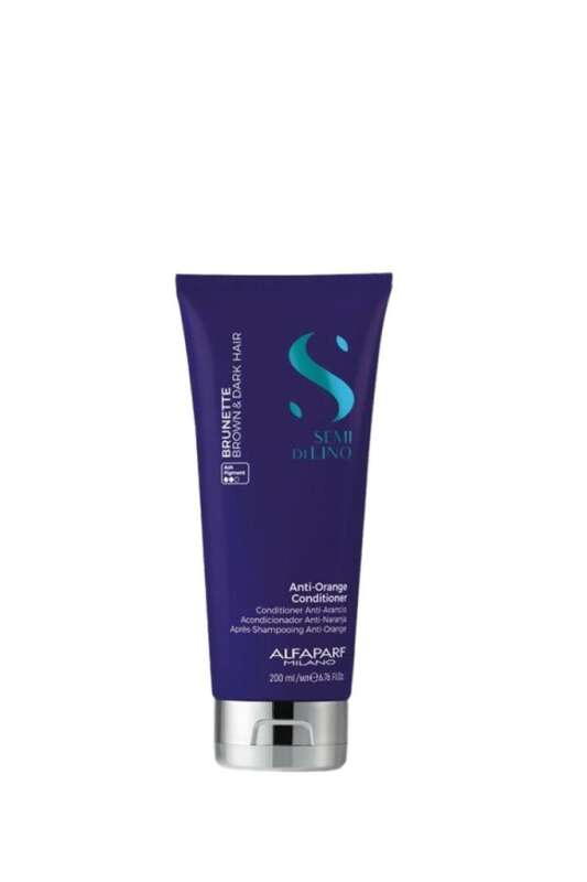 Alfaparf Semi Di Lino Brunette Anti Orange Saç Kremi 200ml | Sarı Alt Tonları Dengeleyen Bakım - 1