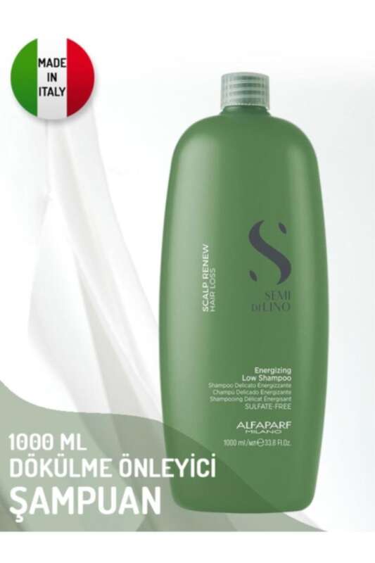 Alfaparf Semi Di Lino Scalp Renew Energizing Saç Dökülmesini Önleyici Şampuan 1000ml | Saç Derisini Canlandırıcı ve Güçlendirici Etki - 1