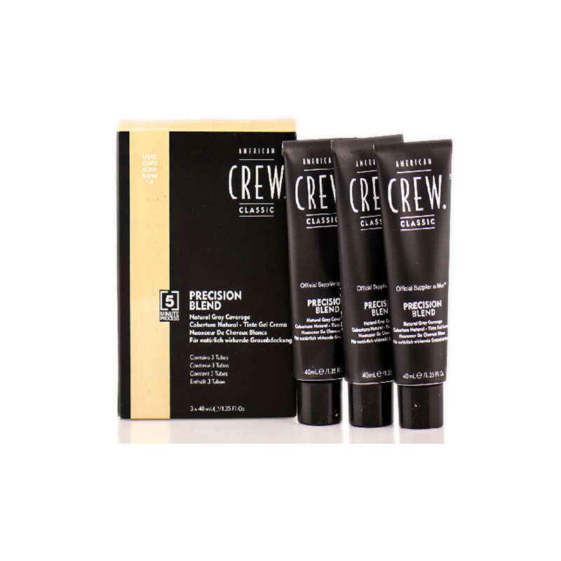 American Crew Precision Blend - Amonyaksız Erkek Saç ve Sakal Boyası 3x40ml | 7-8 Light (Açık Ton) - 1