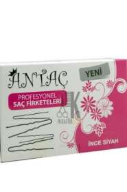 Antaç İnce Siyah Firkete 150li | Saç Şekillendirme ve Sabitleme - 