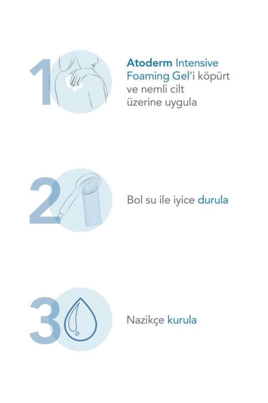Bioderma Atoderm Intensive Yatıştırıcı Cilt Temizleyici Jel 1000 ml - Kuru, Hassas ve Atopik Ciltler için Hipoalerjenik, Nemlendirici Temizleyici Jel - 6