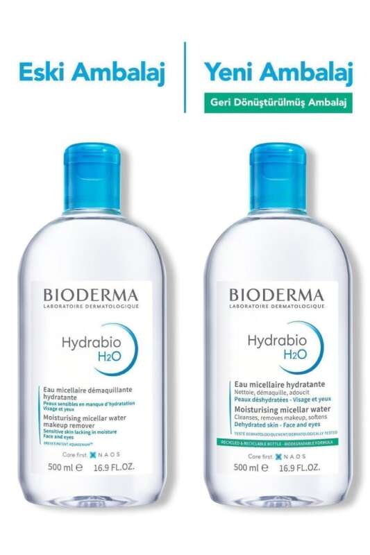 Bioderma Hydrabio H2O Misel Su 500 ml - Nemsiz Ciltler İçin Nemlendirici Makyaj Temizleyici? - 2