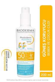 Bioderma Photoderm Pediatrics Sprey SPF50+ 200 ml - Bebek ve Çocuklar İçin Suya Dayanıklı Yüksek Koruma Güneş Spreyi - 1