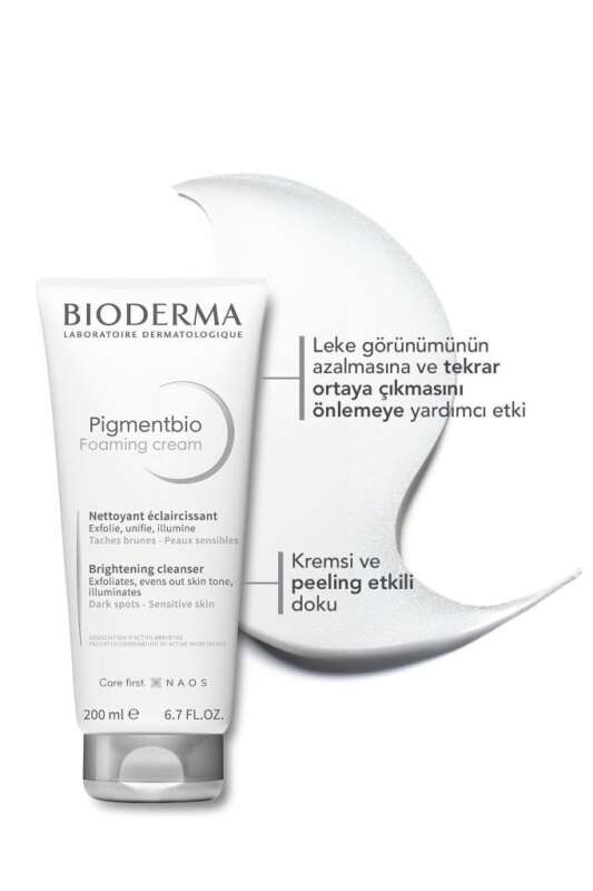 Bioderma Pigmentbio Foaming Cream Koyu Lekeli Hassas Ciltler İçin Aydınlatıcı Cilt Temizleme Kremi 200 ml - 3