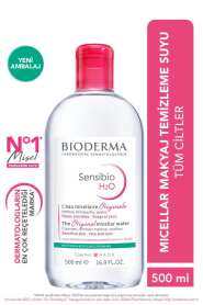 Bioderma Sensibio H2O Makyaj Temizleyici Misel Su 500 ml - Hassas Ciltler için Hipoalerjenik ve Yatıştırıcı Temizleme Suyu - 1