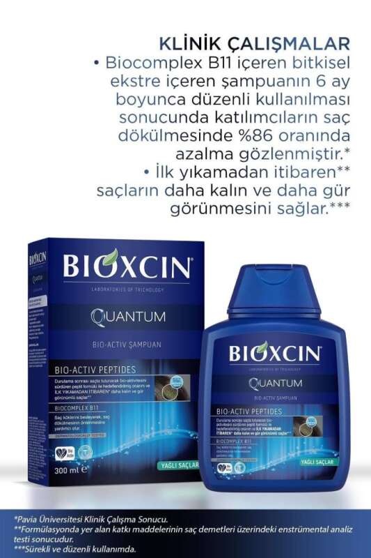 Bioxcin Quantum Yağ Dengeleyici Şampuan - Yağlı Saçlar İçin Temizlik ve Derin Bakım 300 ml - 6