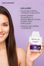 Bioxcin Siyah Sarımsak Özlü Şampuan - Saç Dökülmesi Karşıtı Güçlendirici Bakım 300 ml - 4