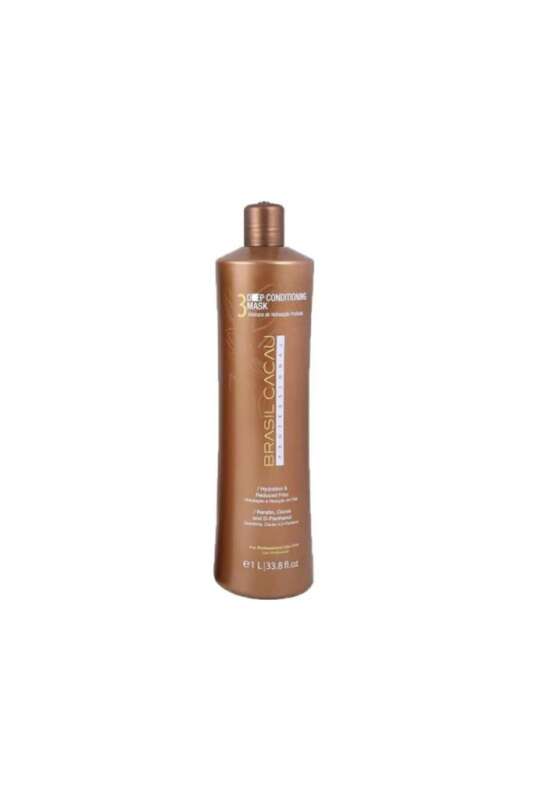 Brasil Cacau 3 Deep Conditioning Saç Bakım Maskesi 1000 ml | Derinlemesine Nemlendirici ve Onarıcı Maske - 1