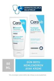 CeraVe SA Renewing Foot Cream 88 ml | Sert ve Kuru Ayaklar İçin Yoğun Nemlendirici Krem - CeraVe