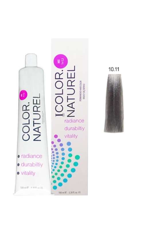 Color Naturel 10.11 Boya Yoğun Küllü Açık Sarı 100 ml | Çok Açık Küllü Sarı Tonu - 1