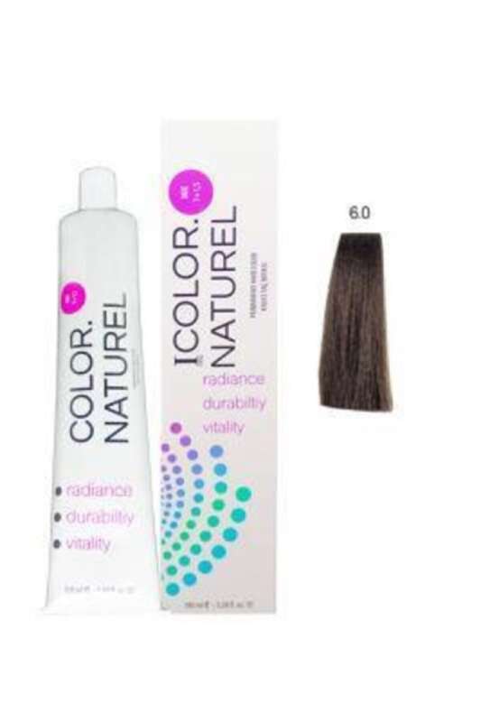 Color Naturel 6-0 Koyu Kumral Kalıcı Saç Boyası 100 ml | Doğal ve Kalıcı Koyu Kumral Tonlar - 1