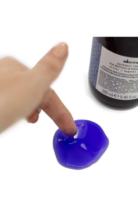 Davines Alchemic Silver Gümüş Şampuan 280 ml | Sarı Tonları Azaltan ve Soğuk Işıltı Sağlayan Şampuan - 2