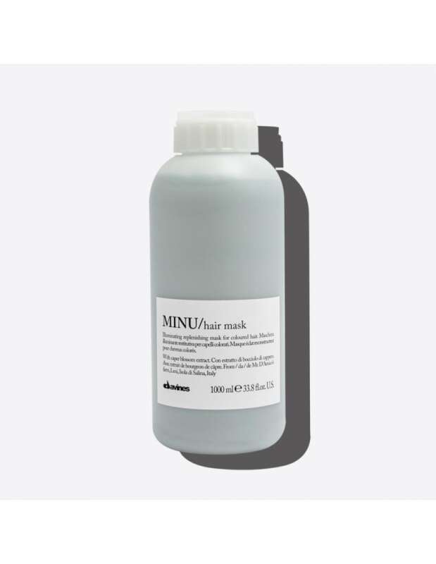 Davines Minu Hair Mask 1000 ml – Boyalı Saçlar İçin Renk Koruyucu ve Besleyici Saç Maskesi - 1