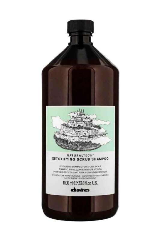 Davines Naturaltech Detoxifying Scrub Şampuan 1000 ml | Derinlemesine Arındırıcı Şampuan - 1