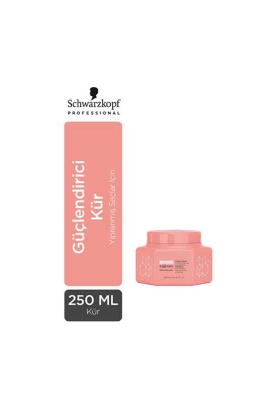 Schwarzkopf Fibre Clinix Fortify Treatment 250ml | Saç Güçlendirici ve Onarıcı Bakım Maskesi - 1