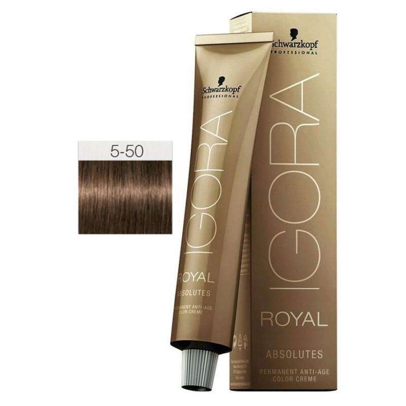 Igora Royal 5-50 Açık Kahve Altın Doğal Saç Boyası 60ml | Parlak ve Doğal Renk - 1