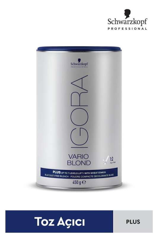 Schwarzkopf Igora Vario Blond Plus Toz Açıcı 450 Gr | Güçlü Açıcı, Mükemmel Sonuçlar İçin - 1
