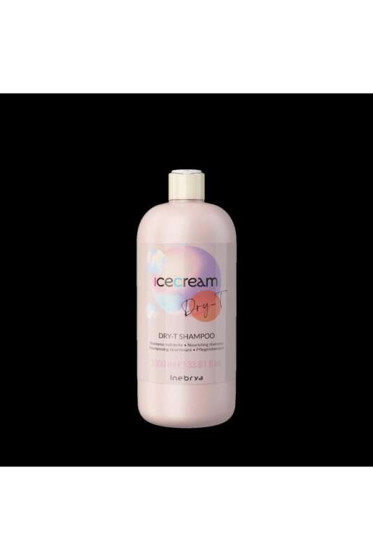 Inebrya Ice Cream Dry-T Nourishing Shampoo 1000 ml | Kuru ve Hasar Görmüş Saçlar İçin Besleyici Şampuan - 1