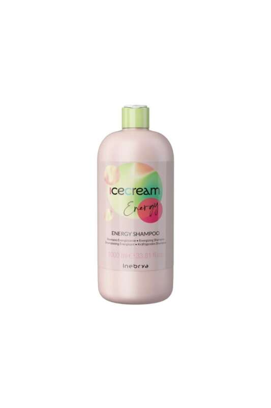 Inebrya Ice Cream Energizing Shampoo 1000ml | İnce Telli Saçlar İçin Canlandırıcı Şampuan - 1