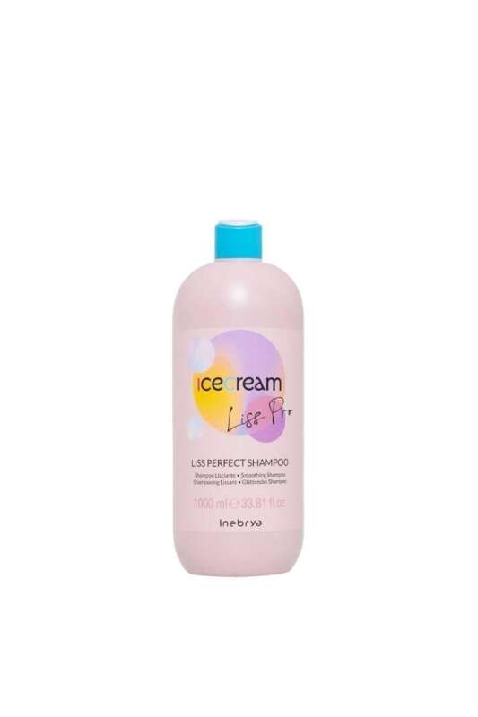 Inebrya Ice Cream Liss Pro Smoothing Shampoo 1000 ml | Pürüzsüzleştirici ve Düzleştirici Şampuan - 1