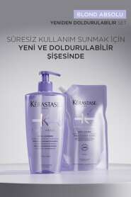 Kerastase Blond Absolu Bain Lumiere İşlem Görmüş Sarı Röfleli Saçlar İçin Nemlendirici Parlaklık Şampuanı 500 ml - 3