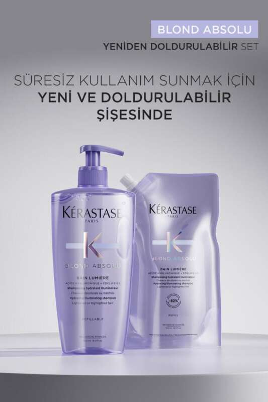 Kerastase Blond Absolu Bain Lumiere İşlem Görmüş Sarı Röfleli Saçlar İçin Nemlendirici Parlaklık Şampuanı 500 ml - 3