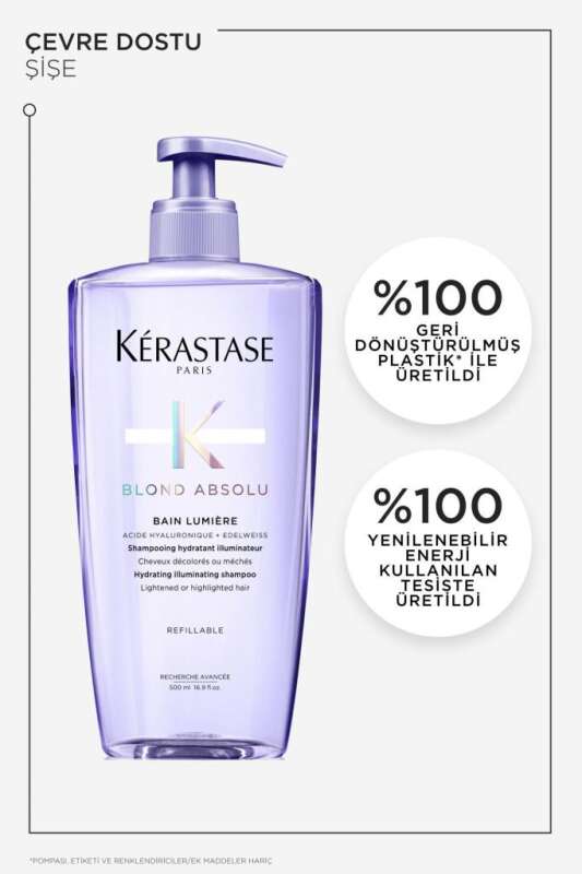 Kerastase Blond Absolu Bain Lumiere İşlem Görmüş Sarı Röfleli Saçlar İçin Nemlendirici Parlaklık Şampuanı 500 ml - 5