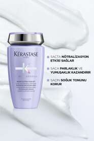 Kerastase Blond Absolu Bain Ultra-Violet Boyalı Gri Ve Sarı Saçlar İçin Mor Şampuan 250 ml - 3