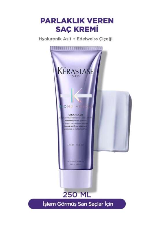 Kerastase Blond Absolu Sarı Saçlar İçin Parlaklık ve Renk Koruma Kremi 150ml | Durulanan Yoğun Bakım & Sarı Ton Önleyici - 1