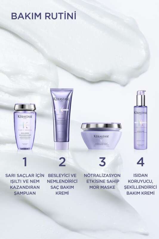 Kerastase Blond Absolu Sarı Saçlar İçin Parlaklık ve Renk Koruma Kremi 150ml | Durulanan Yoğun Bakım & Sarı Ton Önleyici - 8