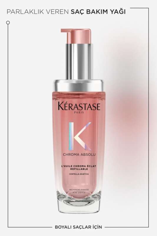 Kérastase Chroma Absolu LHuile Chroma Eclat Renk Koruma, Işıltı ve Yeniden Doldurulabilir Saç Yağı 75 ml - 2