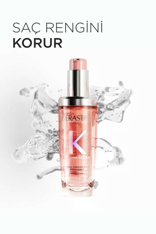 Kérastase Chroma Absolu LHuile Chroma Eclat Renk Koruma, Işıltı ve Yeniden Doldurulabilir Saç Yağı 75 ml - 8