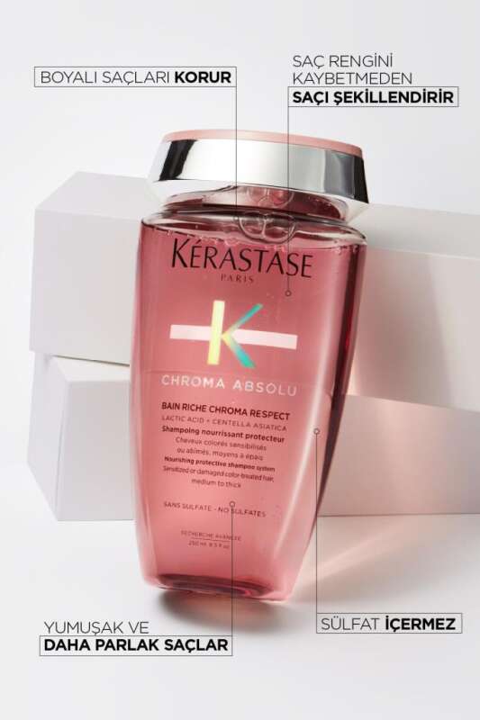 Kerastase Chroma Absolu Boyalı Saçlar İçin Besleyici Şampuan 250ml | Renk Koruma & Yoğun Nemlendirme - 7