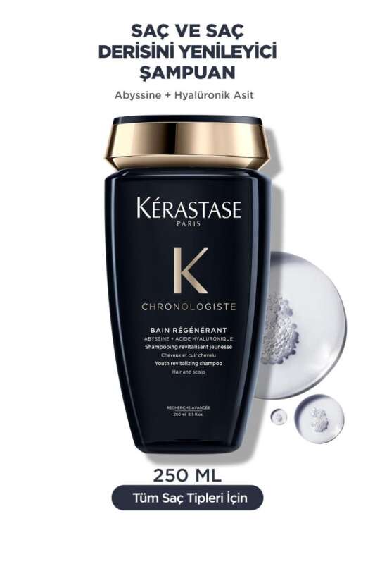 Kerastase Chronologiste Bain Regenerant 250ml | Saç ve Baş Derisini Canlandıran Lüks Bakım Şampuanı - 1
