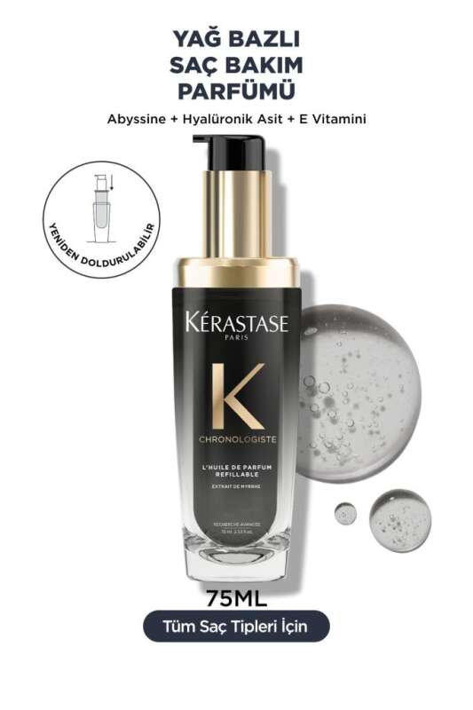 Kérastase Chronologiste Parfümlü Besleyici Onarıcı Lüks Saç Bakım Yağı 75 ml - 1