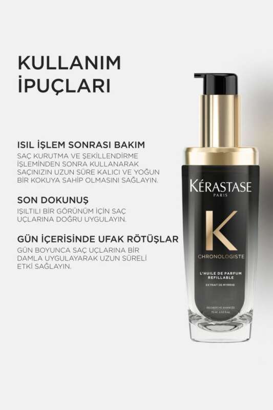 Kérastase Chronologiste Parfümlü Besleyici Onarıcı Lüks Saç Bakım Yağı 75 ml - 3