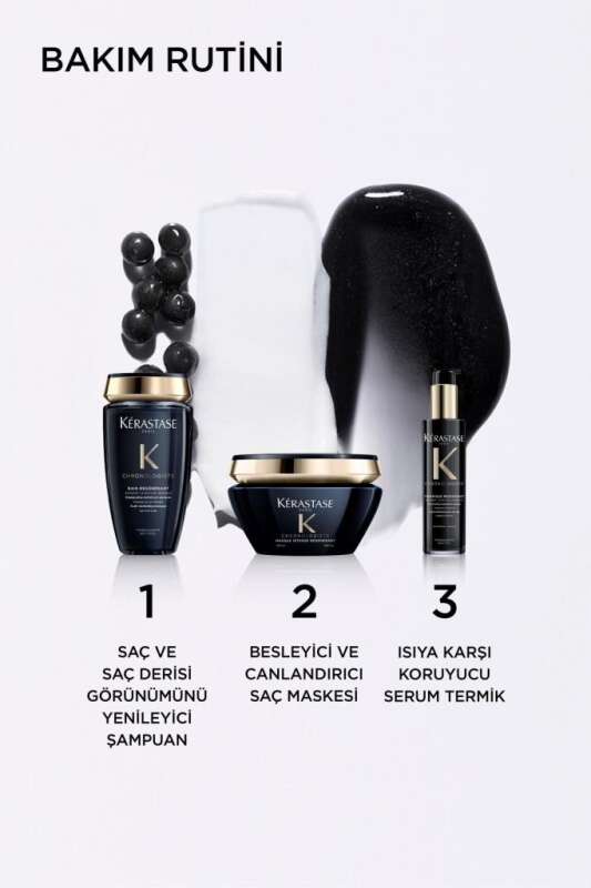 Kerastase Chronologiste Thermique Regenerant Isı Koruyucu ve Yenileyici Bakım Kremi 150ml | Yıpranmış Saçlar İçin Durulanmayan Termal Koruma - 5
