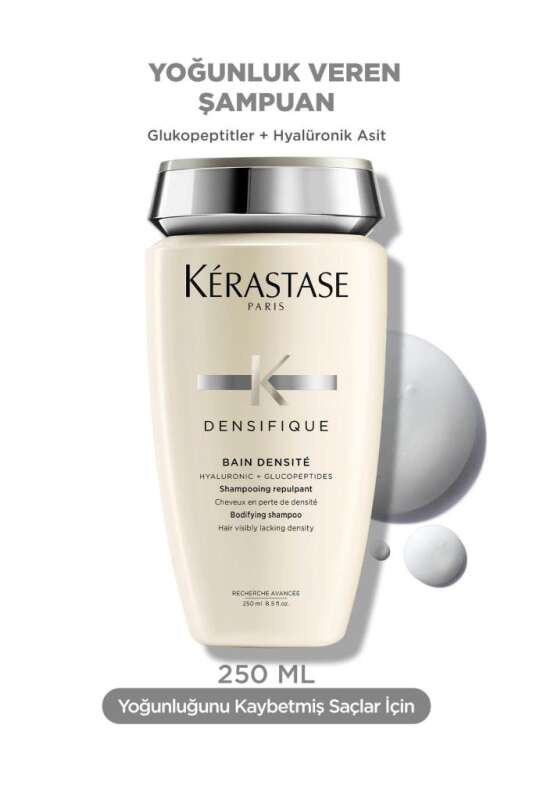 Kerastase Densifique Bain Densite Yoğunluk ve Hacim Kazandıran Şampuan 250 ml – İnce Telli Saçlar İçin - 1
