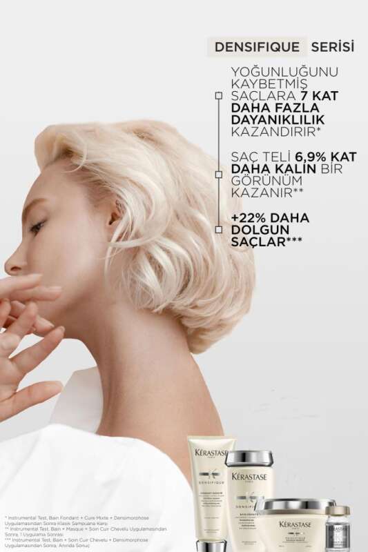 Kerastase Densifique Bain Densite Yoğunluk ve Hacim Kazandıran Şampuan 250 ml – İnce Telli Saçlar İçin - 5