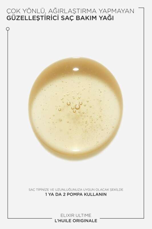 Kérastase Elixir Ultime L Huile Originale - Tüm Saç Tipleri İçin Çok Yönlü Bakım, Parlaklık ve Nem Sağlayan Mini Seyahat Boyutu Saç Yağı 30ml - 3