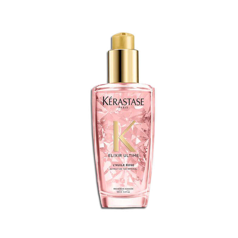 Kerastase Elixir Ultime L Huile Rose Boyalı Saçlara Özel Saça Parlıklık Veren Ve Renk Koruyan Saç Bakım Yağı 100 ml - 1