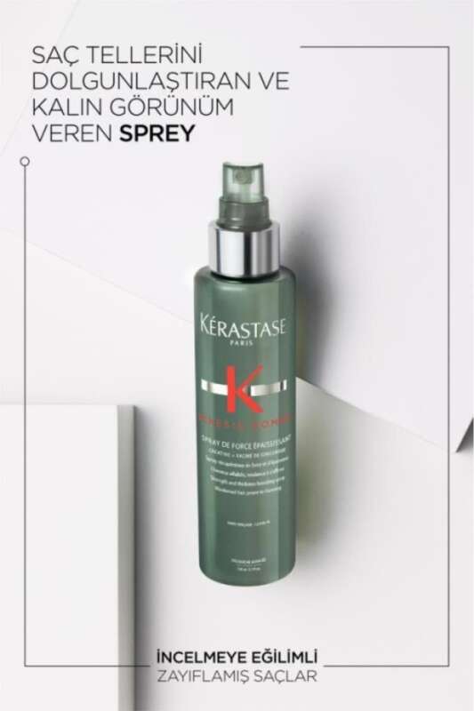Kerastase Genesis Homme Erkekler İçin Güçlendirici & Kalınlaştırıcı Saç Bakım Spreyi 150ml | Besleyici Formül - 6
