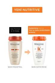 Kerastase Nutritive Bain Satin Riche - Kuru ve Hassas Saçlar İçin Yoğun Nemlendirici ve Satin Parlaklık Şampuanı 250ml - 3