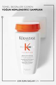 Kerastase Nutritive Bain Satin Riche - Kuru ve Hassas Saçlar İçin Yoğun Nemlendirici ve Satin Parlaklık Şampuanı 250ml - 8