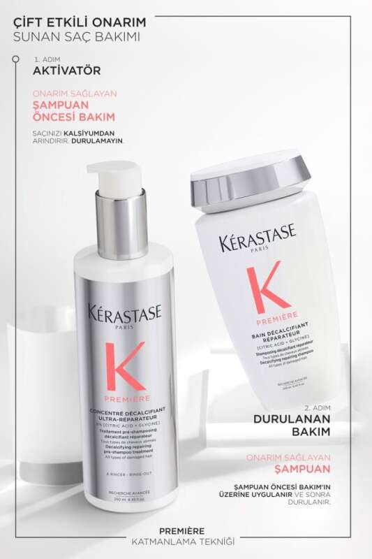 Kérastase Première Bain Décalcifiant Réparateur - Yıpranmış Kırılgan Saçlar İçin Onarıcı Şampuan 250ml - 8