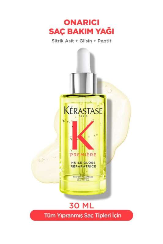Kerastase Premiere Huile Gloss Reparatrice Yoğun Parlaklık Onarıcı Saç Yağı 30 ml - 1