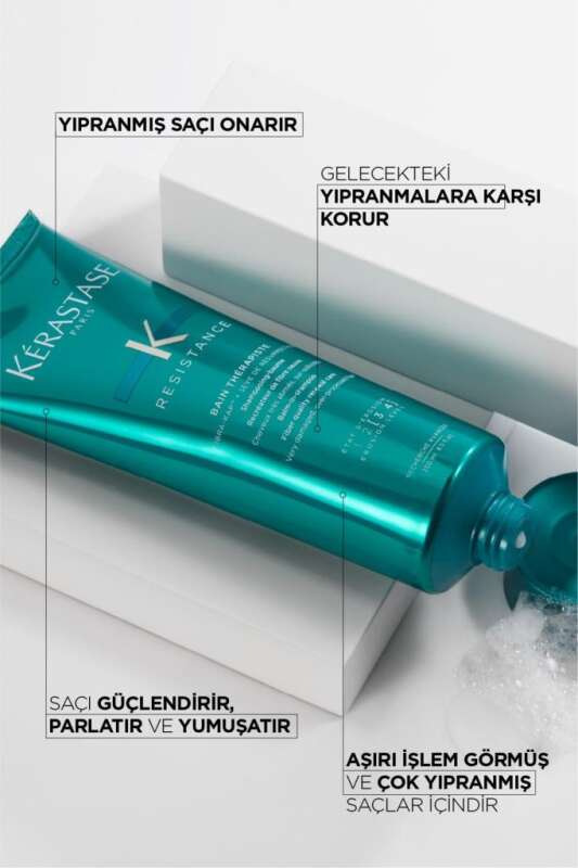 Kerastase Resistance Çok Yıpranmış Saçlar Şampuanı 250 ml - Aşırı İşlem Görmüş Saçlar İçin Yoğun Onarıcı Bakım, Saçları Yeniden Yapılandırma ve Güçlendirme - 2