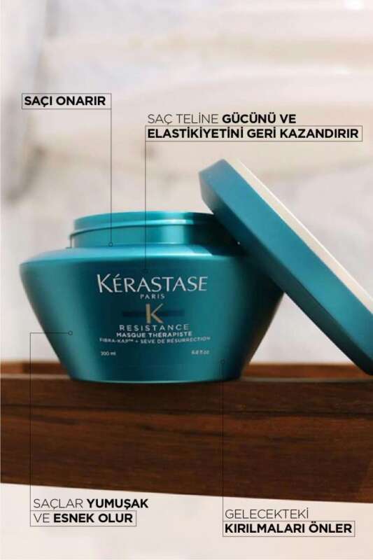 Kerastase Resistance Therapiste Onarıcı Saç Maskesi 200 ml - Yıpranmış ve Aşırı İşlem Görmüş Saçlar İçin Yoğun Onarım, Güçlendirme ve Koruma - 2