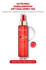 Kerastase Soleil Huile Sirène Durulanmayan Çift Fazlı Saç Spreyi 150 ml – Doğal Plaj Dalgaları ve Güneş Koruması? - 1